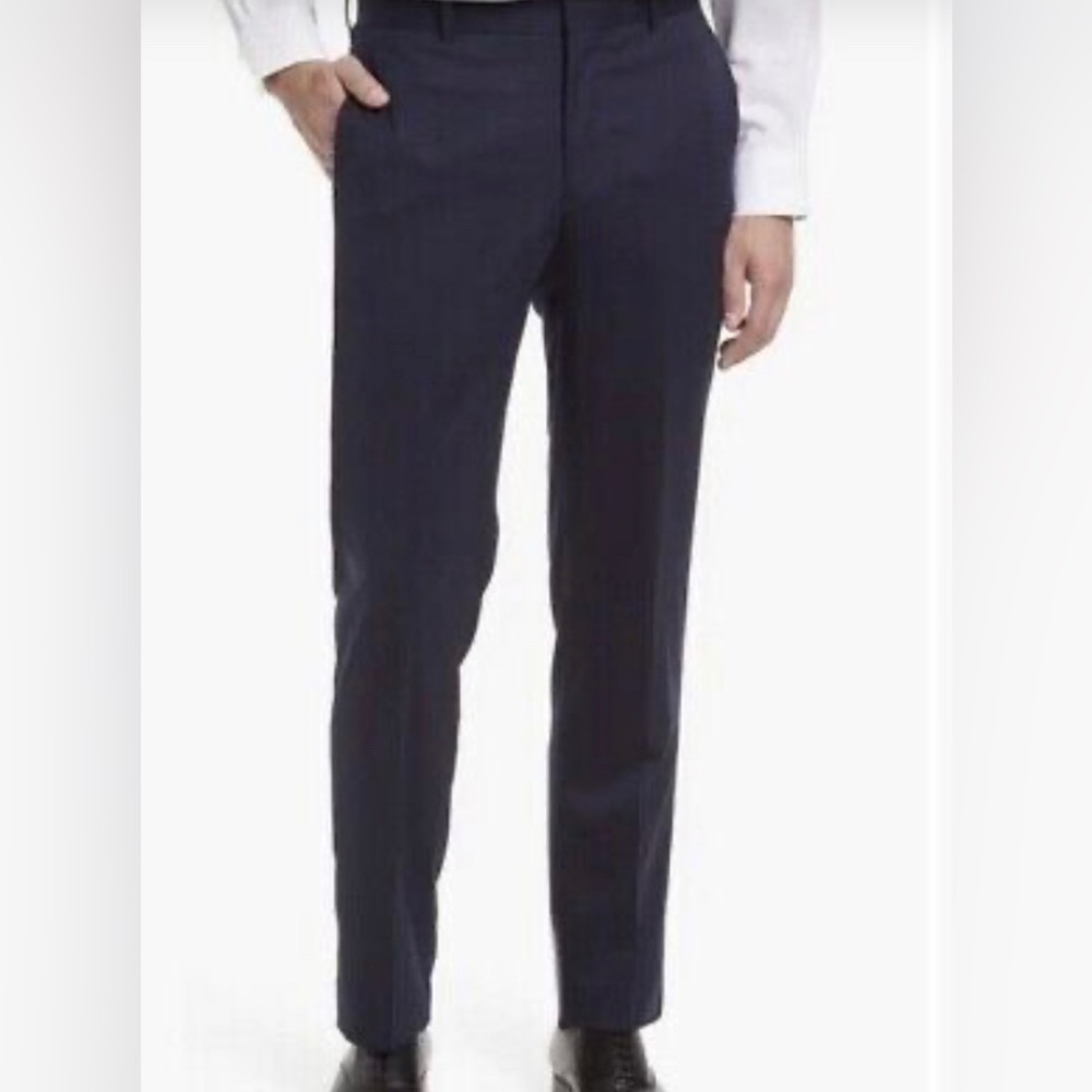 Nordstrom tech smart, slim fit blue dress pants